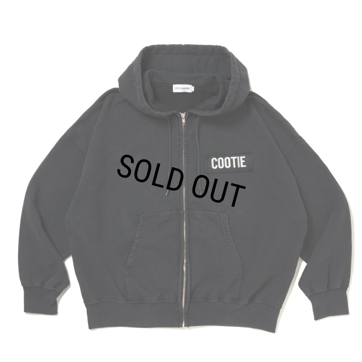 画像1: COOTIE PRODUCTIONS/AD Processing Sweat Zip Hoodie（Black）［スウェットジップフーディー-26春夏］ (1)