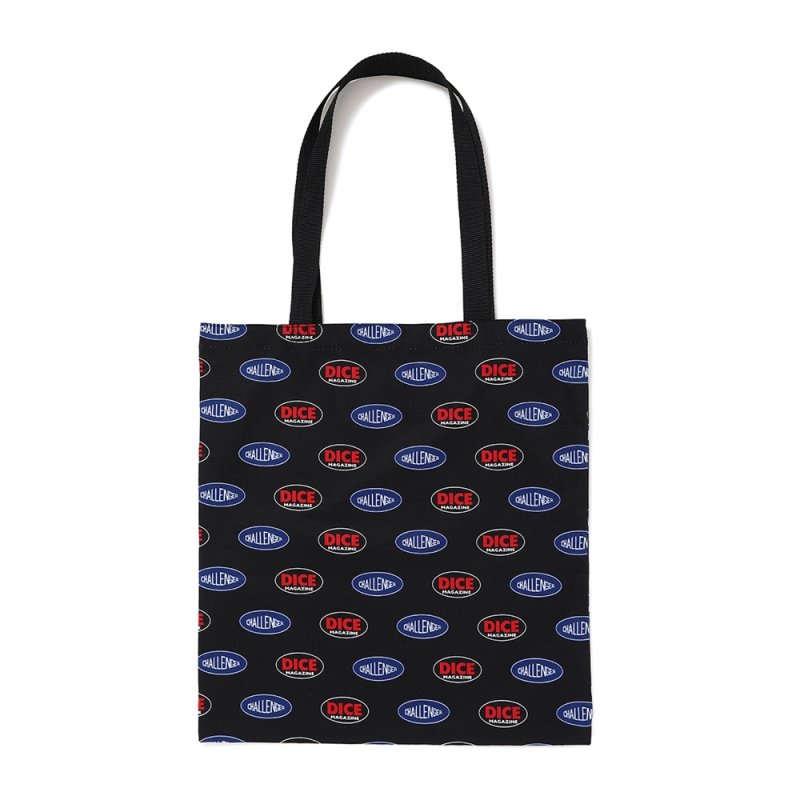 画像1: CHALLENGER/DICE TOTE BAG（BLACK）［ダイストートバッグ-26春夏］