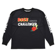 画像1: CHALLENGER/L/S DRY DICE TEE（BLACK）［ドライダイス長袖T-26春夏］ (1)