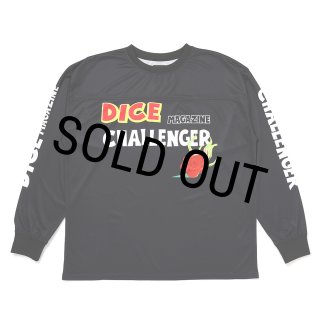 CHALLENGER/L/S DRY DICE TEE（BLACK）［ドライダイス長袖T-26春夏