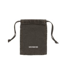 画像2: COOTIE PRODUCTIONS/Color Denim Drawstring Bag（Fade Black）［ドローストリングバッグ-26春夏］ (2)