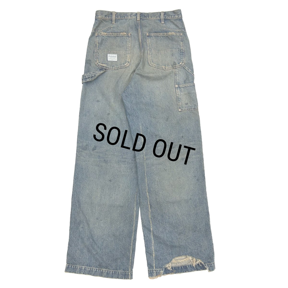 画像2: DAIRIKU/80Year Damage Painter Denim Pants（Indigo）［ダメージペインターデニムパンツ-26春夏］ (2)