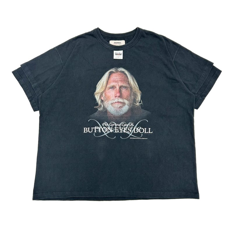 画像1: DAIRIKU/BUTTON EYE DOLL H-S Tag Tee（Black）［プリントT-26春夏］