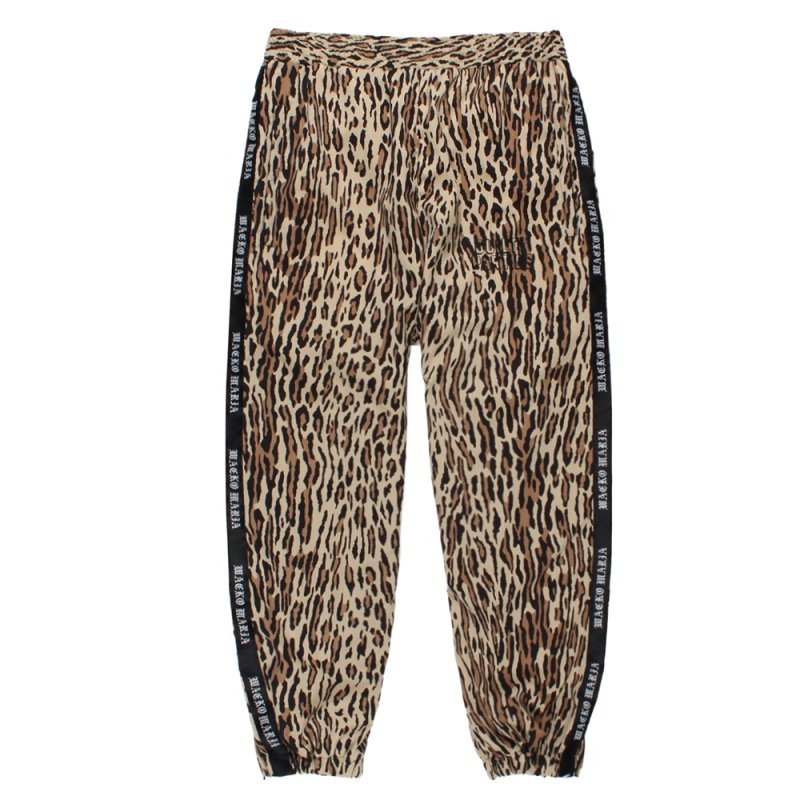 画像1: WACKO MARIA/NANGA / LEOPARD TRACK PANTS（BEIGE）［レオパードトラックパンツ-26春夏］