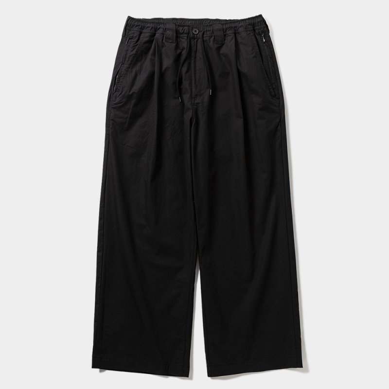 画像1: TIGHTBOOTH/BAGGY PIPE PANTS（Black）［バギーパイプパンツ-26春夏］