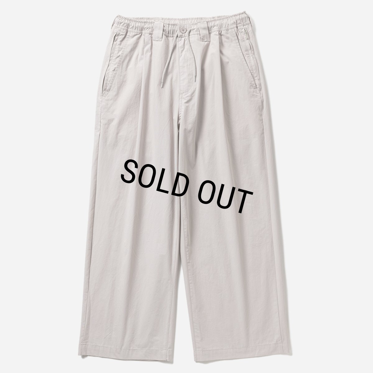画像1: TIGHTBOOTH/BAGGY PIPE PANTS（Light Gray）［バギーパイプパンツ-26春夏］ (1)
