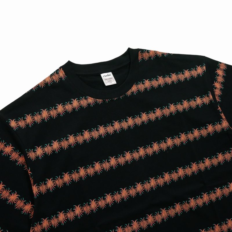 画像2: exodus brand/GLASS STRIPE T SHIRT（BLACK）［ガラスストライプT-26春夏］