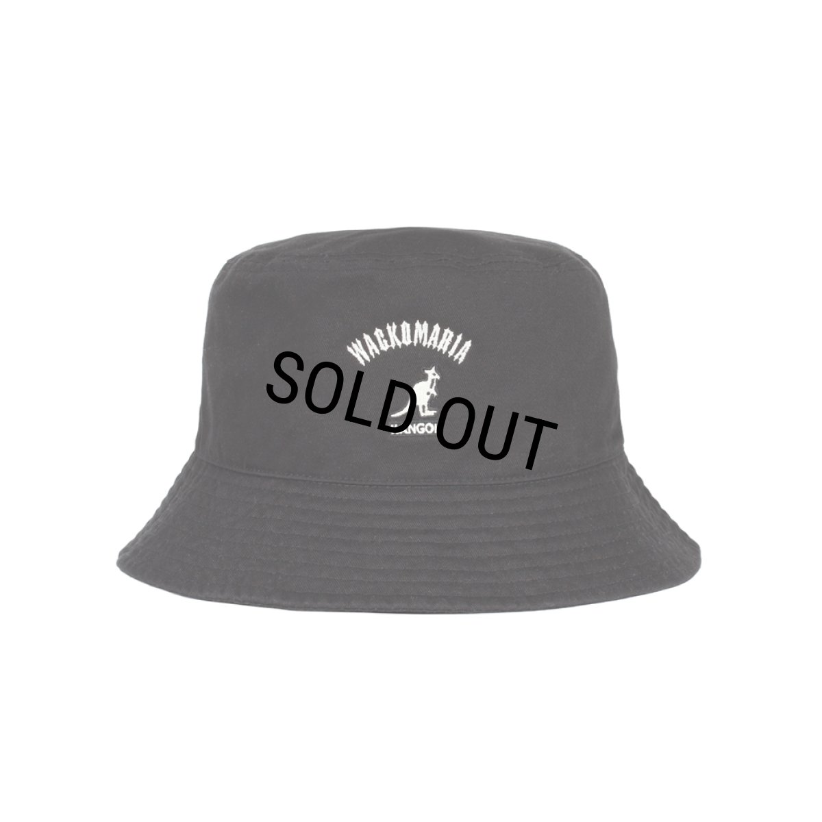 画像1: WACKO MARIA/KANGOL / WASHED BUCKET HAT（BLACK）［バケットハット-26春夏］ (1)