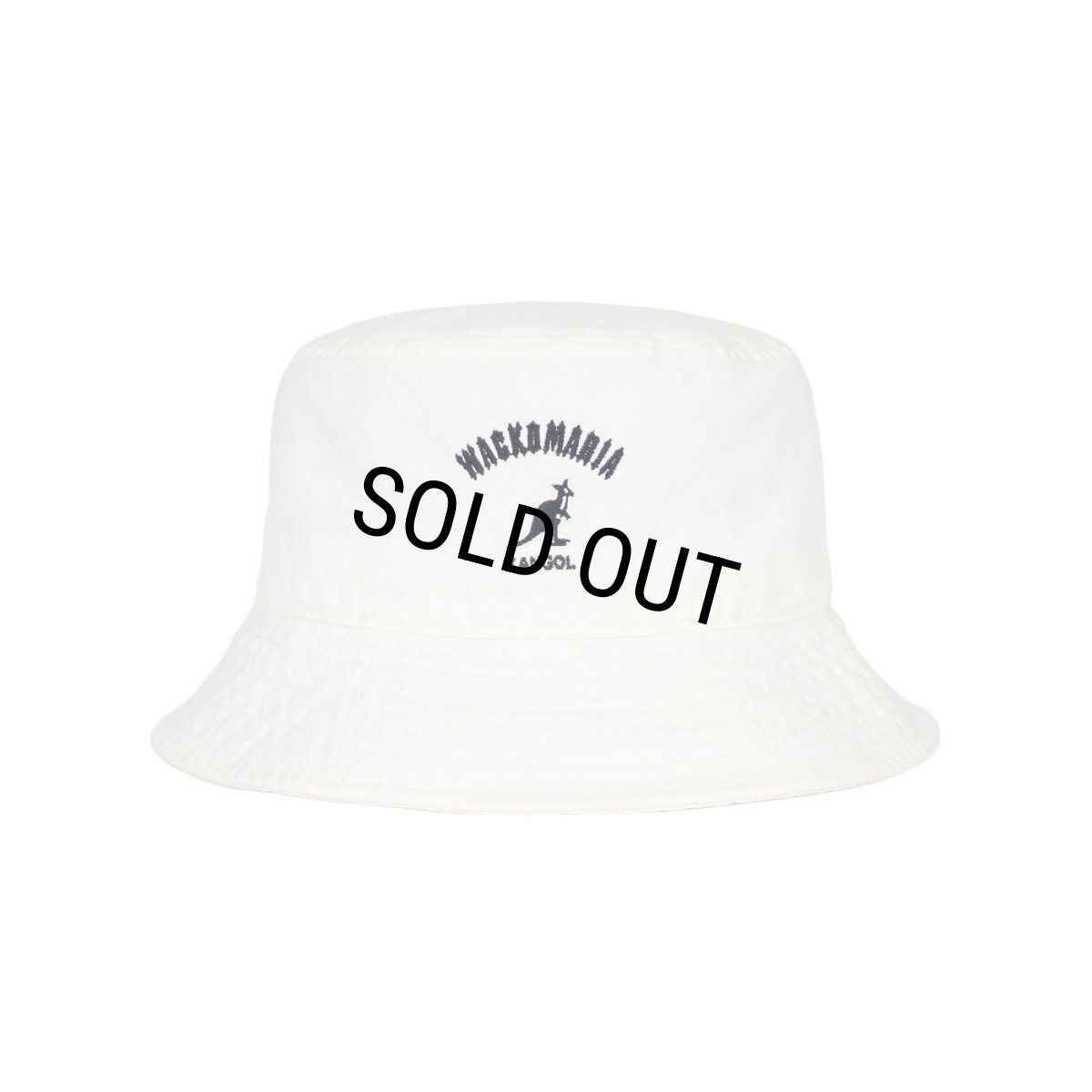 画像1: WACKO MARIA/KANGOL / WASHED BUCKET HAT（WHITE）［バケットハット-26春夏］ (1)