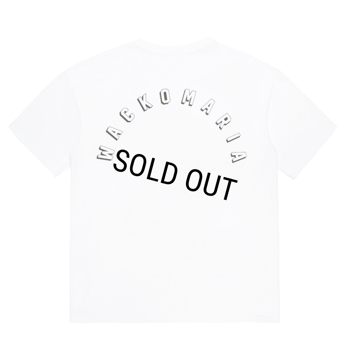 画像1: WACKO MARIA/WASHED HEAVY WEIGHT T-SHIRT（WHITE）［プリントT-26春夏］ (1)