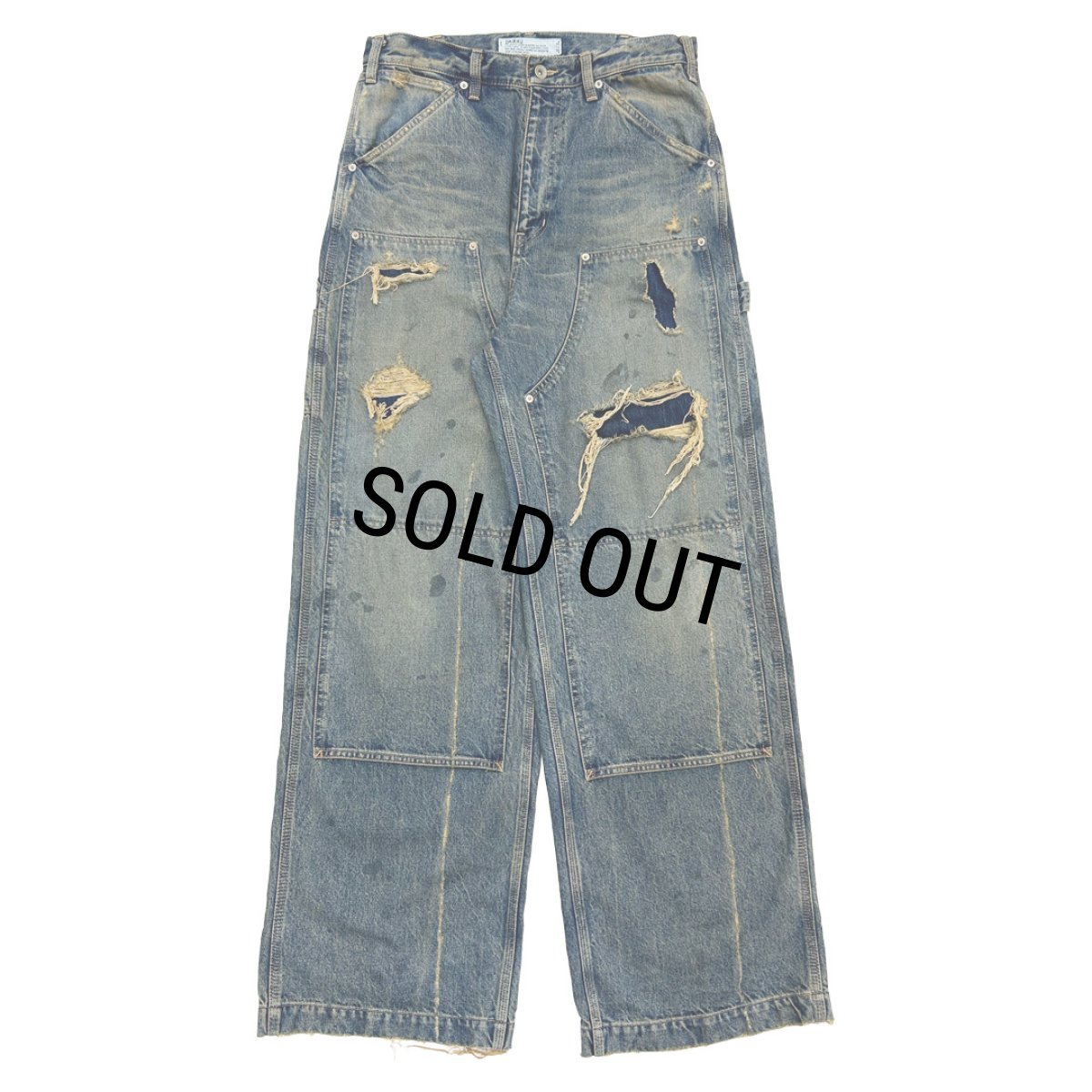 画像1: DAIRIKU/80Year Damage Painter Denim Pants（Indigo）［ダメージペインターデニムパンツ-26春夏］ (1)