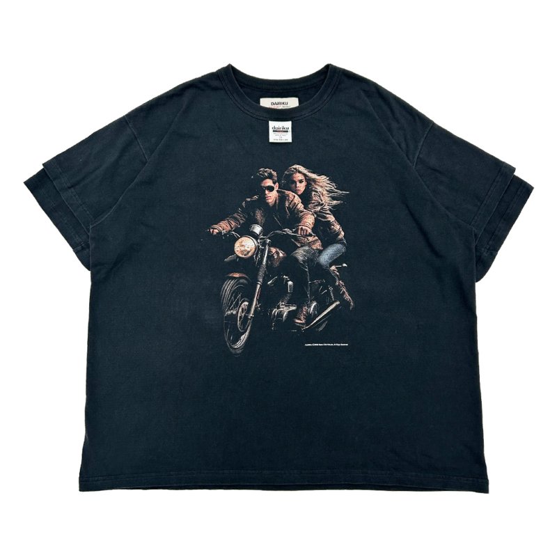 画像1: DAIRIKU/Avec Bikers H-S Tag Tee（Black）［プリントT-26春夏］
