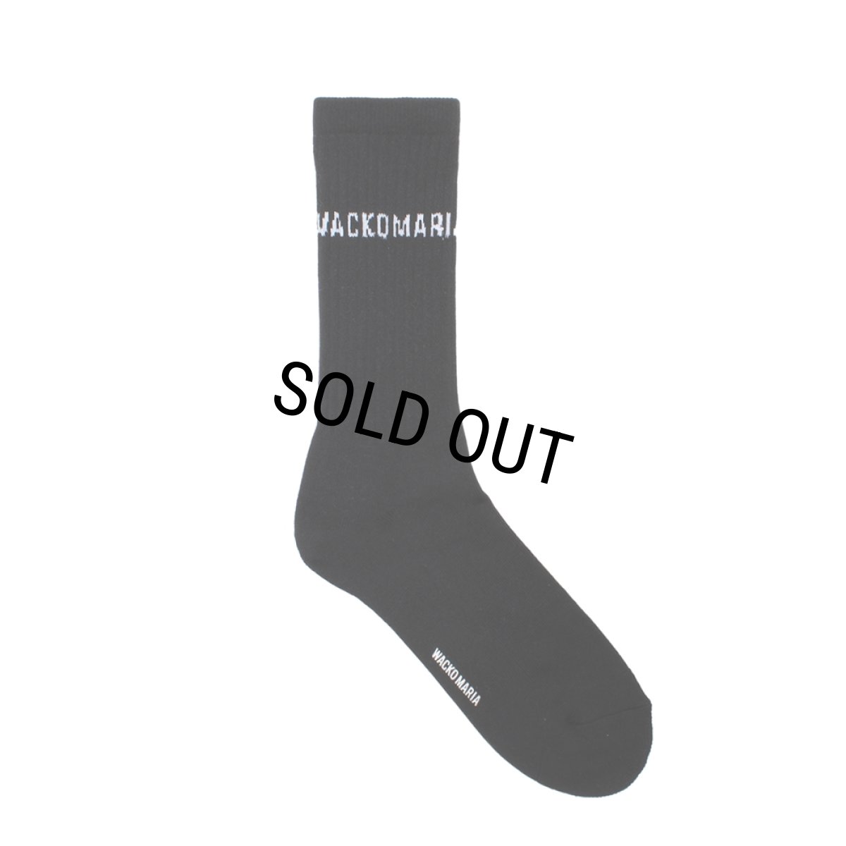 画像1: WACKO MARIA/SPORTS SOCKS（BLACK/WHITE）［スポーツソックス-26春夏］ (1)