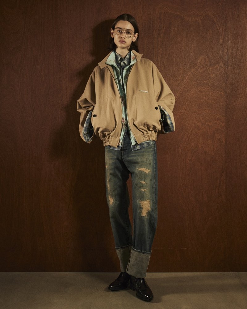 画像3: DAIRIKU/Roll up Repair Selvegde Denim Pants（Indigo）［ロールアップリペアセルヴィッジデニムパンツ-26春夏］