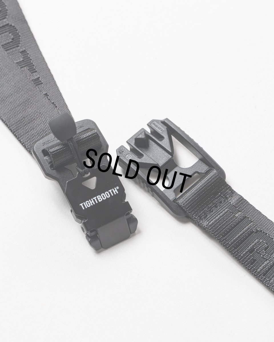 画像5: 【20%OFF】TIGHTBOOTH/JACQUARD LOGO BELT（Black）［ジャガードロゴベルト-26春夏］ (5)