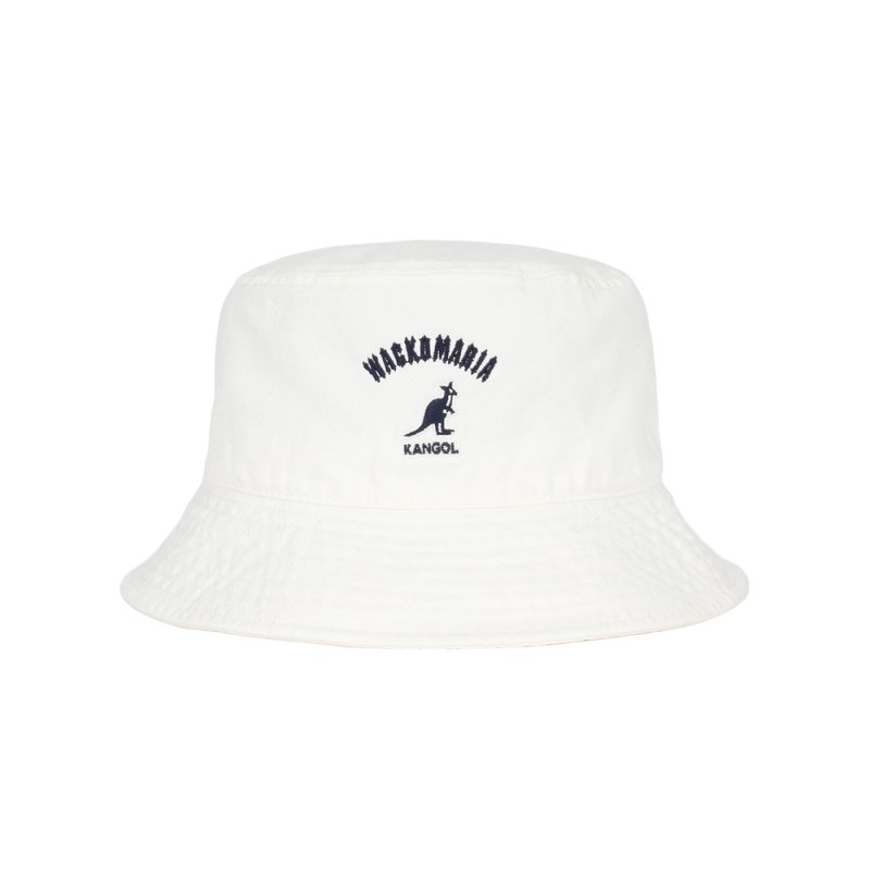 画像1: WACKO MARIA/KANGOL / WASHED BUCKET HAT（WHITE）［バケットハット-26春夏］