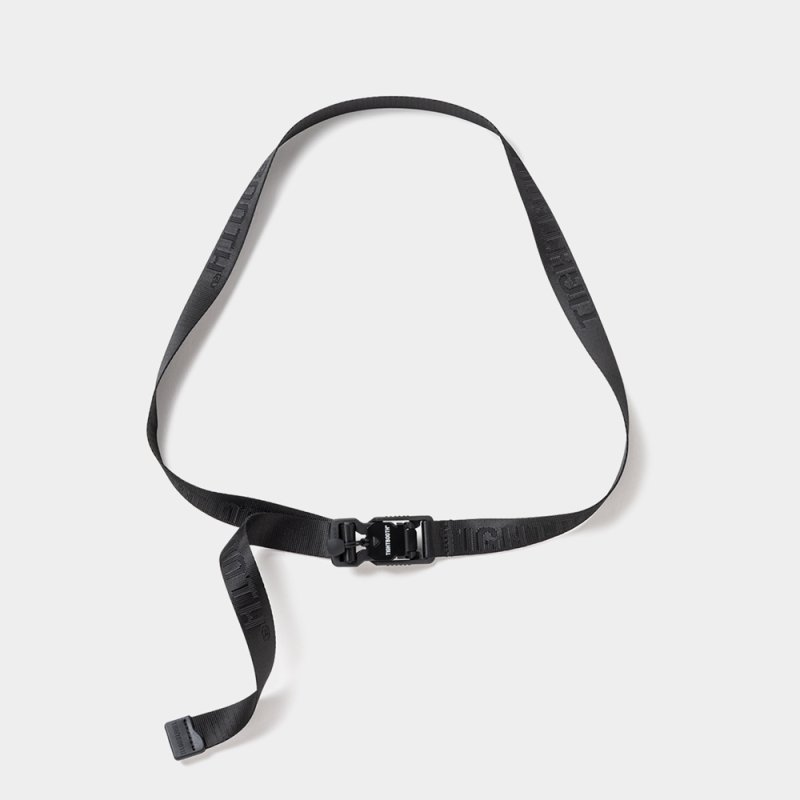 画像1: TIGHTBOOTH/JACQUARD LOGO BELT（Black）［ジャガードロゴベルト-26春夏］