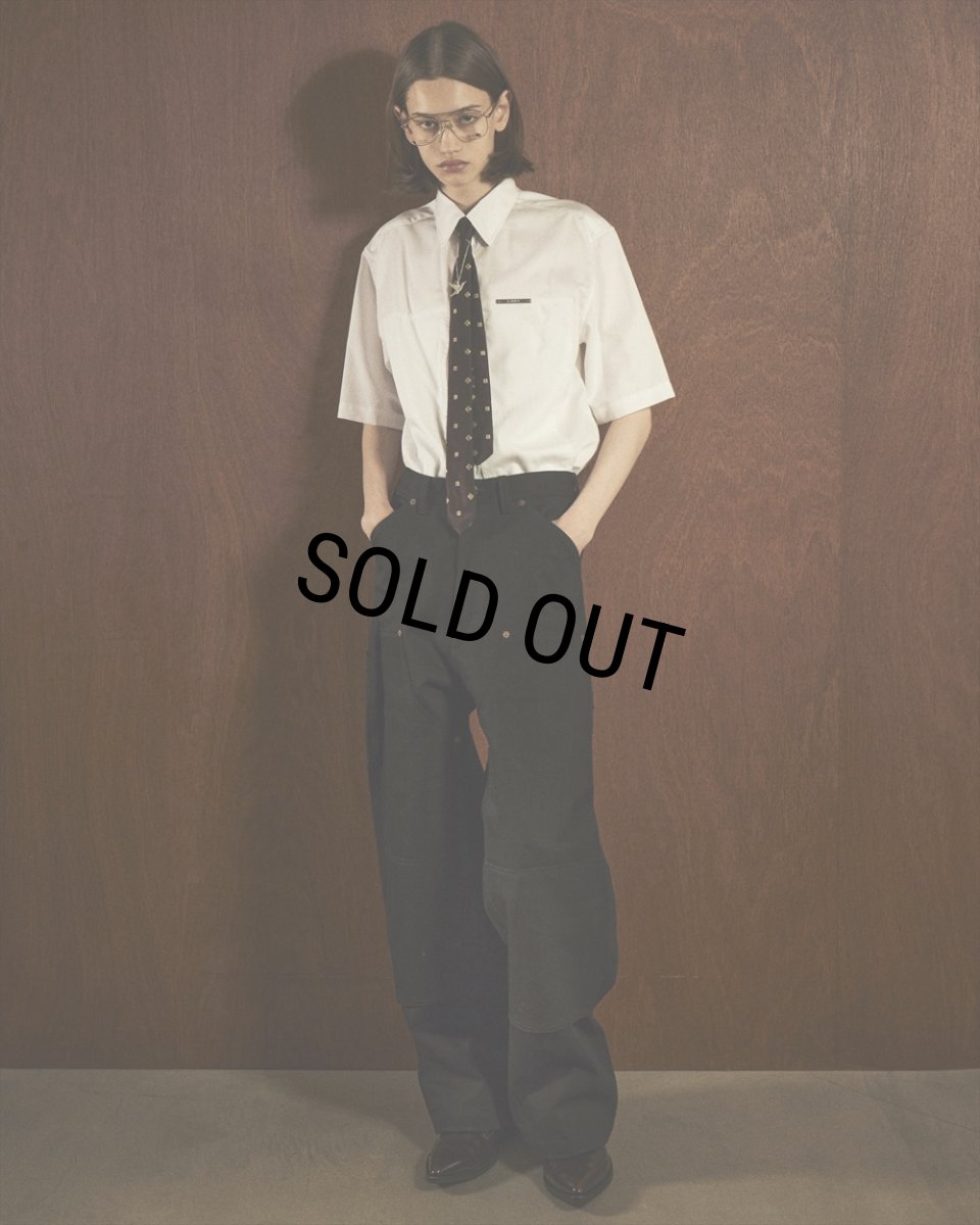 画像3: 【30%OFF】DAIRIKU/"Benjamin" W-PKT Dress H-S Shirt（White）［ダブルポケットドレスシャツ-26春夏］ (3)