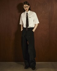 画像3: DAIRIKU/"Benjamin" W-PKT Dress H-S Shirt（White）［ダブルポケットドレスシャツ-26春夏］ (3)