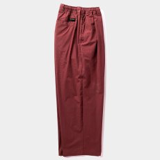 画像2: TIGHTBOOTH/BAGGY PIPE PANTS（Burgundy）［バギーパイプパンツ-26春夏］ (2)