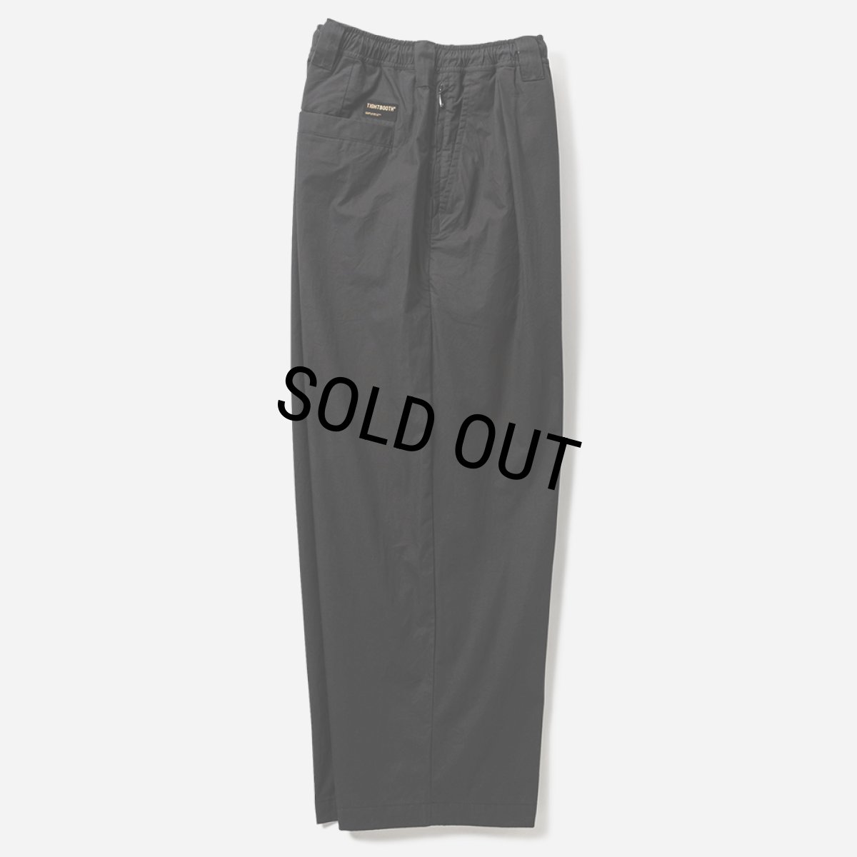 画像2: 【20%OFF】TIGHTBOOTH/BAGGY PIPE PANTS（Black）［バギーパイプパンツ-26春夏］ (2)