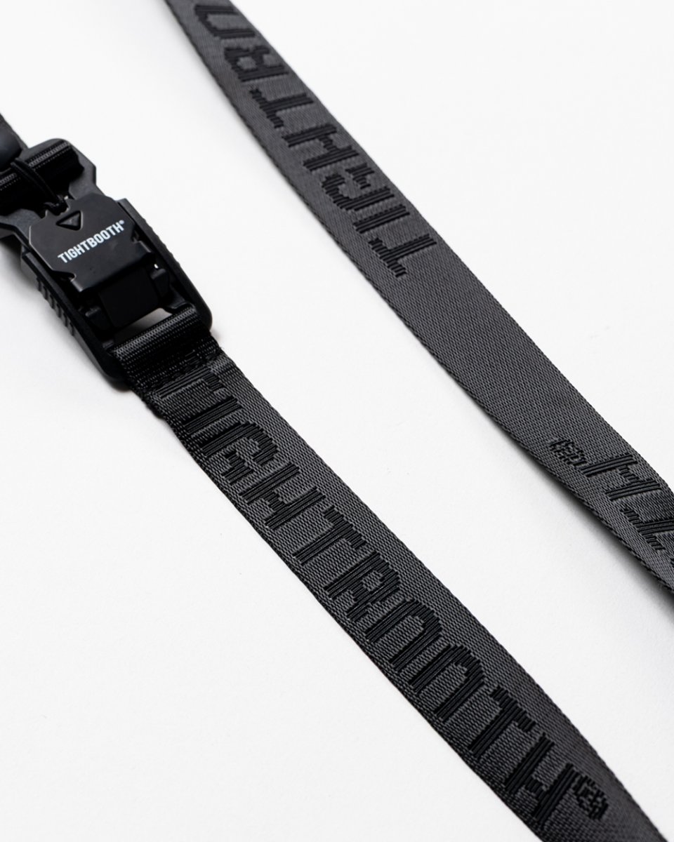 画像4: TIGHTBOOTH/JACQUARD LOGO BELT（Black）［ジャガードロゴベルト-26春夏］ (4)