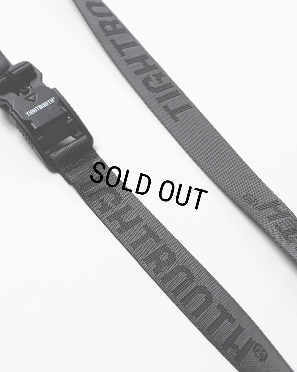 画像4: 【20%OFF】TIGHTBOOTH/JACQUARD LOGO BELT（Black）［ジャガードロゴベルト-26春夏］ (4)