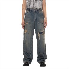 画像3: DAIRIKU/80Year Damage Painter Denim Pants（Indigo）［ダメージペインターデニムパンツ-26春夏］ (3)