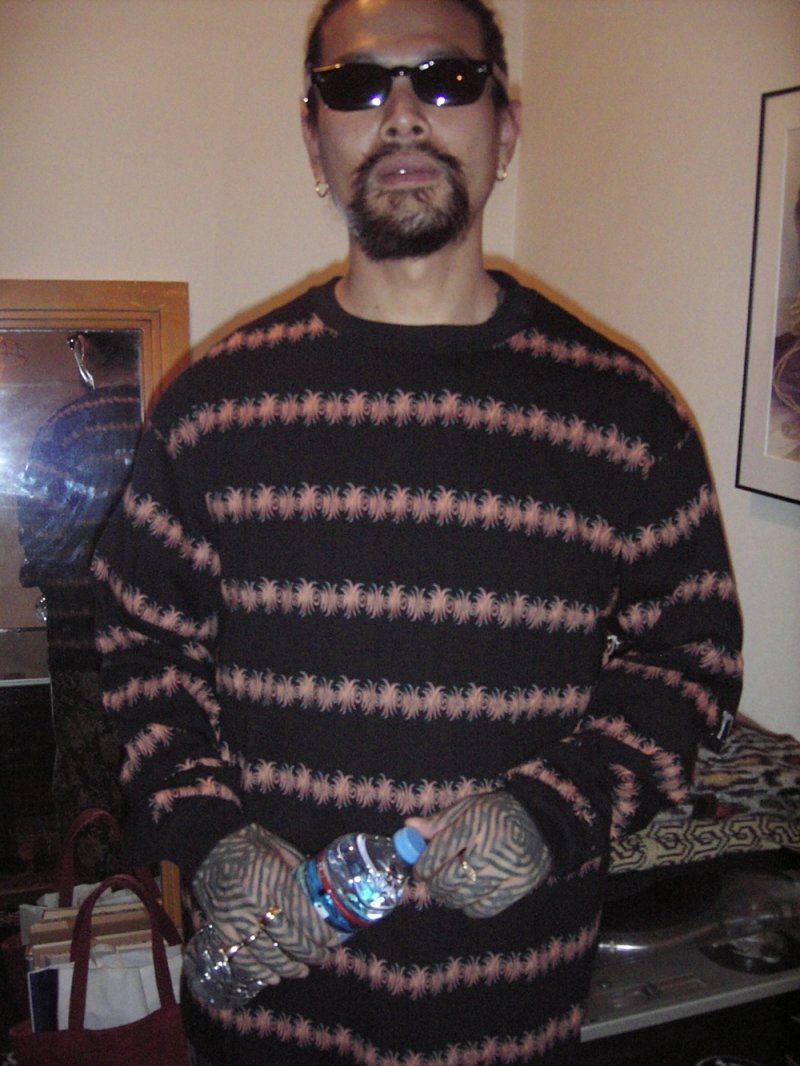 画像3: exodus brand/GLASS STRIPE L/S T SHIRT（BLACK）［ガラスストライプ長袖T-26春夏］