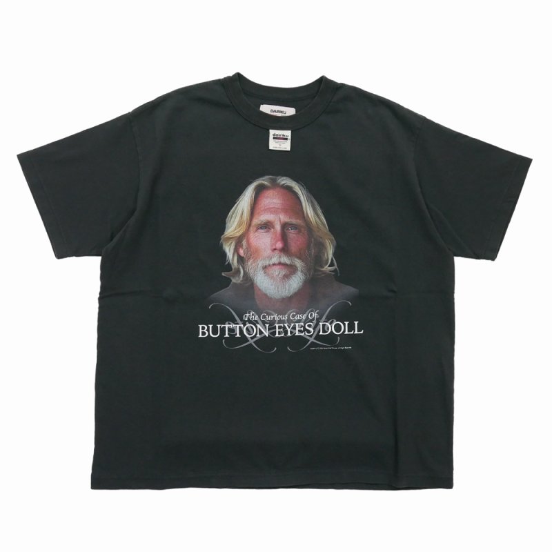 画像1: DAIRIKU/BUTTON EYE DOLL H-S Tag Tee（Black）［プリントT-26春夏］