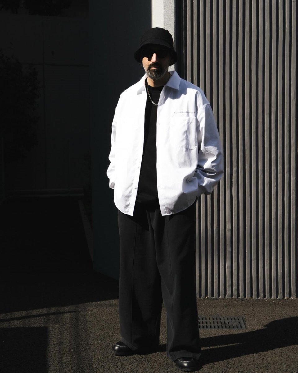 画像6: COOTIE PRODUCTIONS/AD Processing Pin Tuck Wide Sweat Easy Pants（Black）［ピンタックワイドスウェットイージーパンツ-26春夏］ (6)