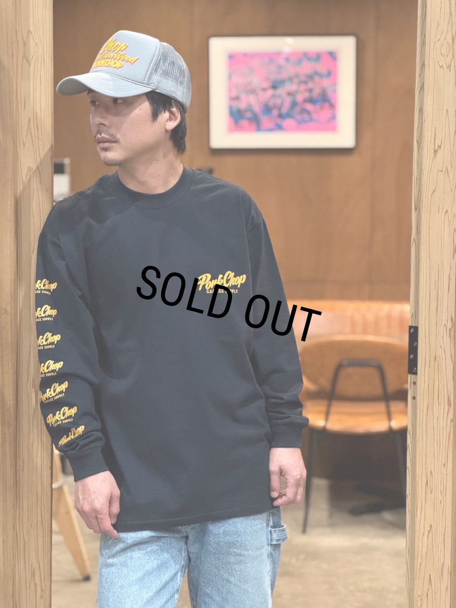 画像7: PORKCHOP/SCRIPT PORK L/S TEE（BLACK）［スクリプトポーク長袖T-26春夏］ (7)
