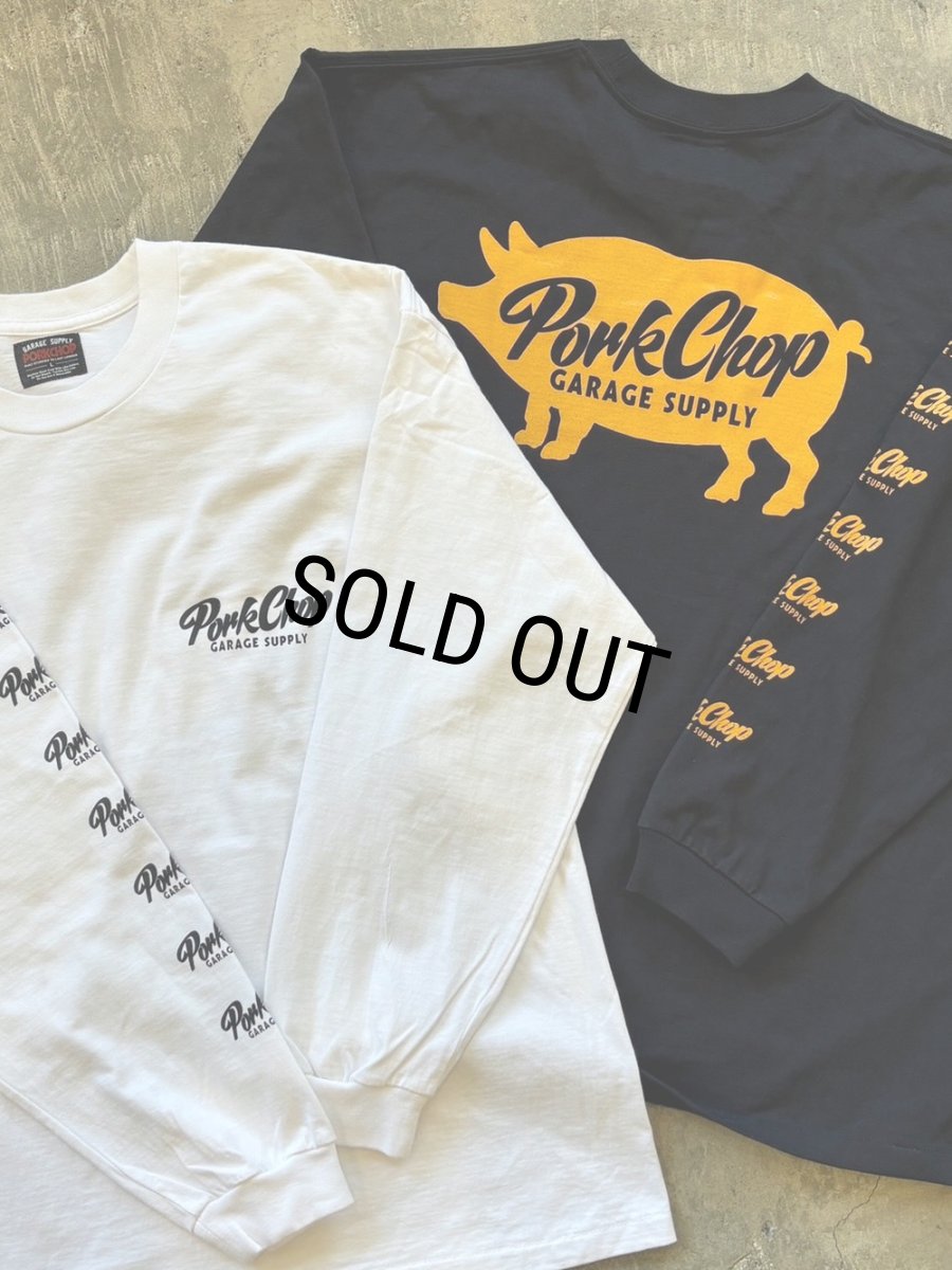画像7: PORKCHOP/SCRIPT PORK L/S TEE（WHITE）［スクリプトポーク長袖T-26春夏］ (7)