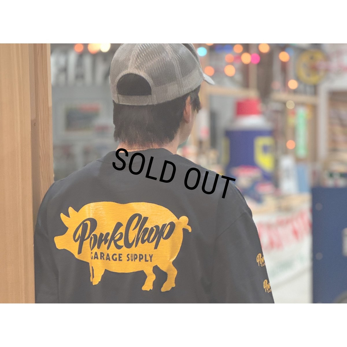 画像6: PORKCHOP/SCRIPT PORK L/S TEE（BLACK）［スクリプトポーク長袖T-26春夏］ (6)