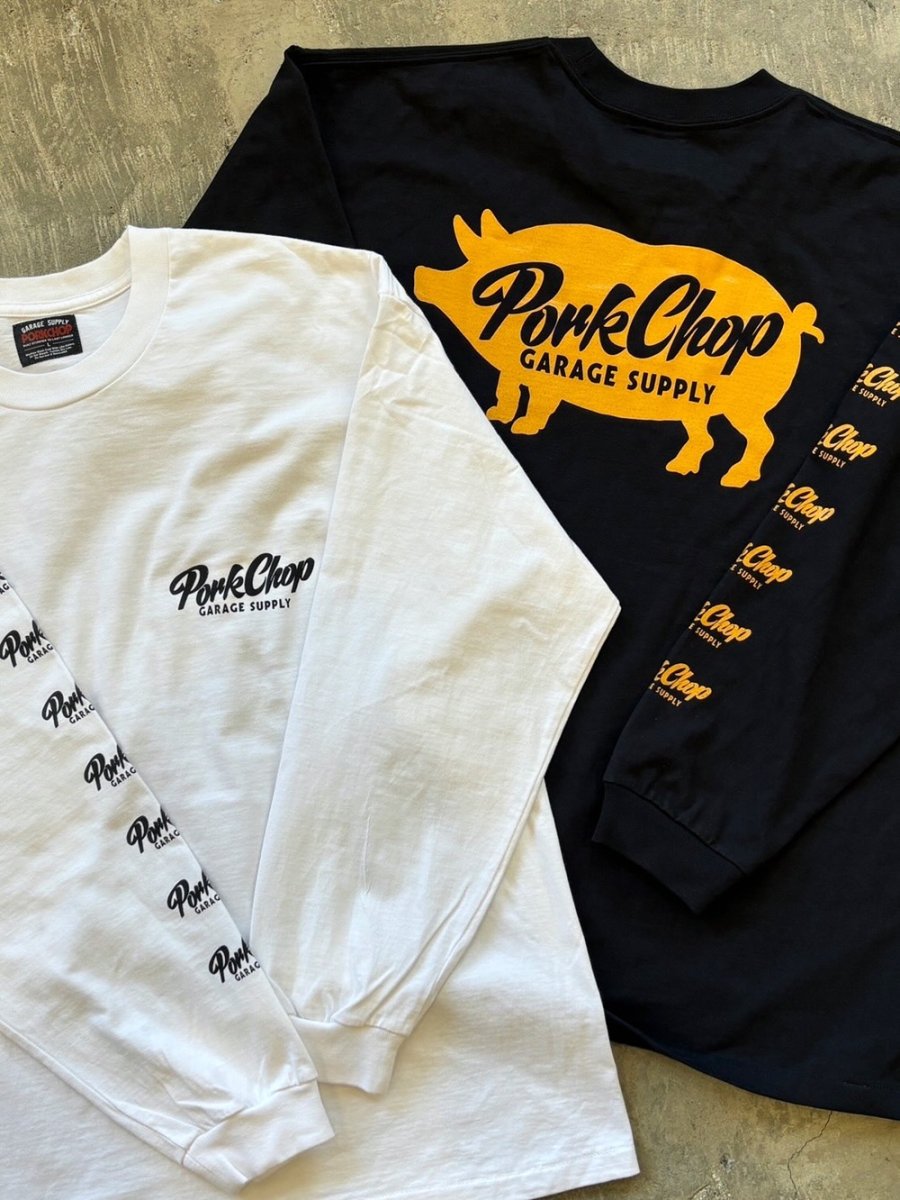 画像8: PORKCHOP/SCRIPT PORK L/S TEE（BLACK）［スクリプトポーク長袖T-26春夏］ (8)