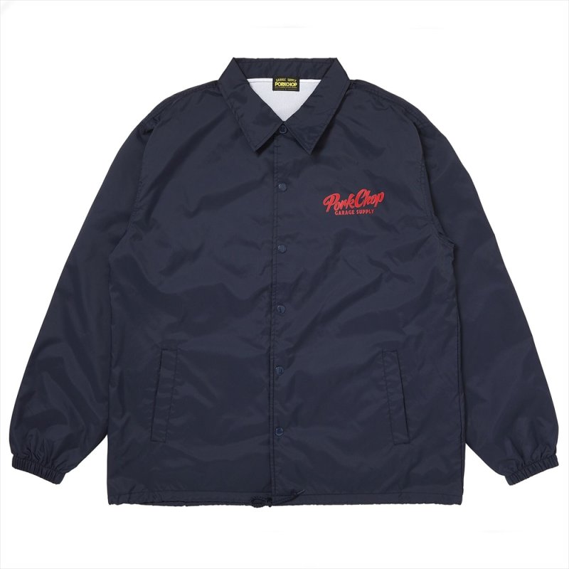 画像1: PORKCHOP/SCRIPT PORK COACH JKT（NAVY）［スクリプトポークコーチJKT-26春夏］