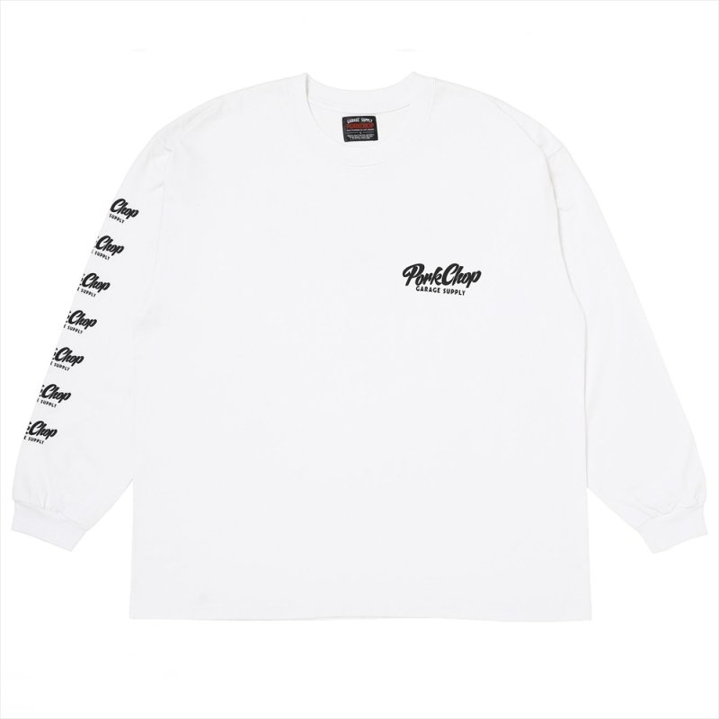 画像1: PORKCHOP/SCRIPT PORK L/S TEE（WHITE）［スクリプトポーク長袖T-26春夏］
