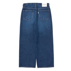 画像2: COOTIE PRODUCTIONS/12.5oz Denim 5 Pocket Square Leg Pants（Indigo Aging Fade）［デニムスクエアレッグパンツ-26春夏］ (2)