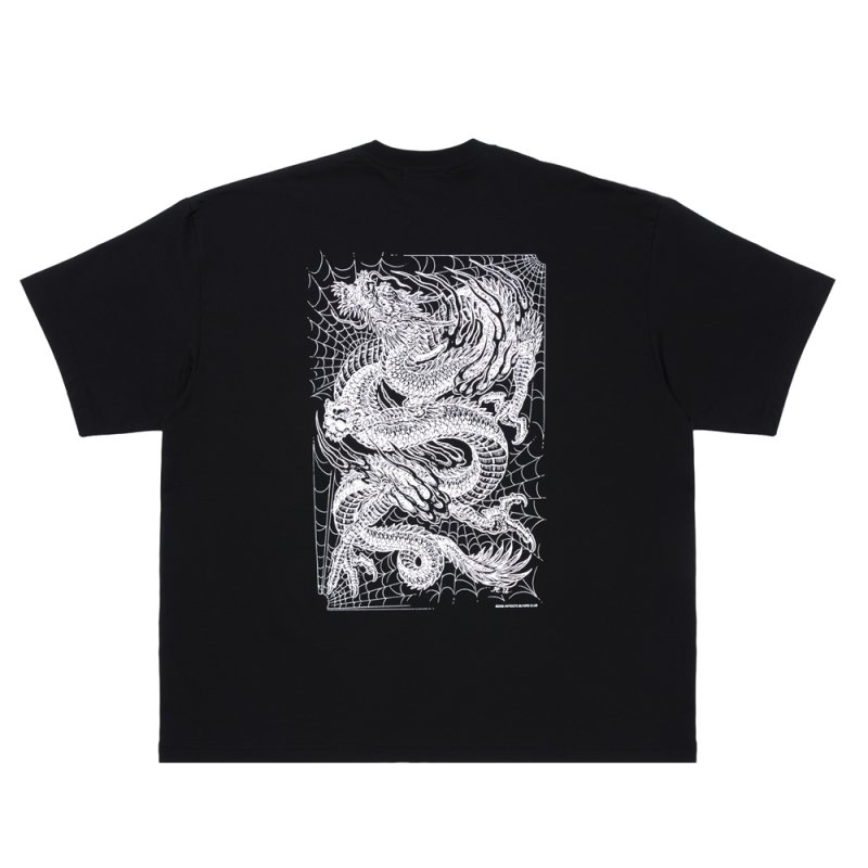画像2: ANTIDOTE BUYERS CLUB/ASIC Oversized S/S Tee（Oriental Dragon）（Pure Black）