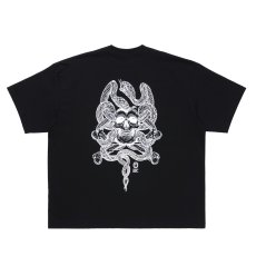 画像1: ANTIDOTE BUYERS CLUB/ASIC Oversized S/S Tee（Skull N' Snake）（Pure Black） (1)