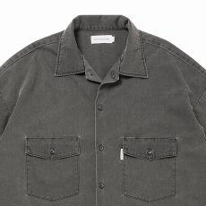 画像3: COOTIE PRODUCTIONS/Pigment Coating T/R Twill L/S Work Shirt（Dusty Black）［ピグメントワークシャツ-26春夏］ (3)