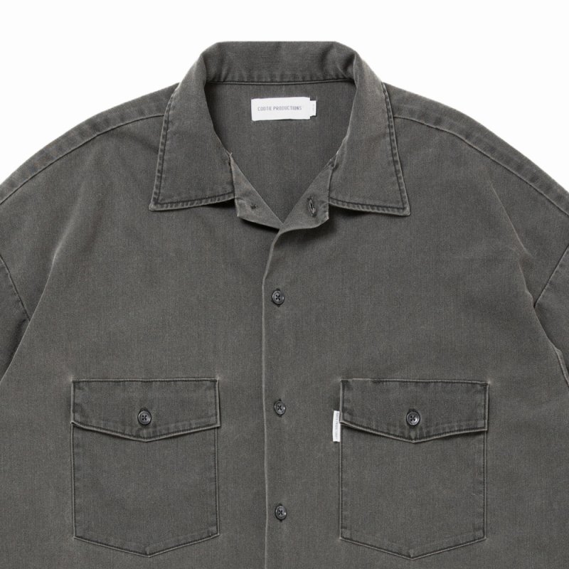 AtLast&Co Lot 301 ワークシャツ チャコール　サイズ15 新品 COOTIE PRODUCTIONS/Pigment Coating T/R Twill L/S Work Shirt（Dusty