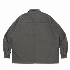 画像2: COOTIE PRODUCTIONS/Pigment Coating T/R Twill L/S Work Shirt（Dusty Black）［ピグメントワークシャツ-26春夏］ (2)