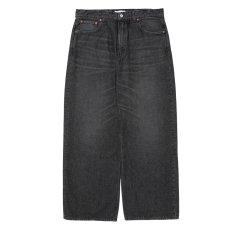 画像1: COOTIE PRODUCTIONS/12.5oz Denim 5 Pocket Square Leg Pants（Black Aging Fade）［デニムスクエアレッグパンツ-26春夏］ (1)