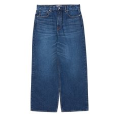 画像1: COOTIE PRODUCTIONS/12.5oz Denim 5 Pocket Square Leg Pants（Indigo Aging Fade）［デニムスクエアレッグパンツ-26春夏］ (1)