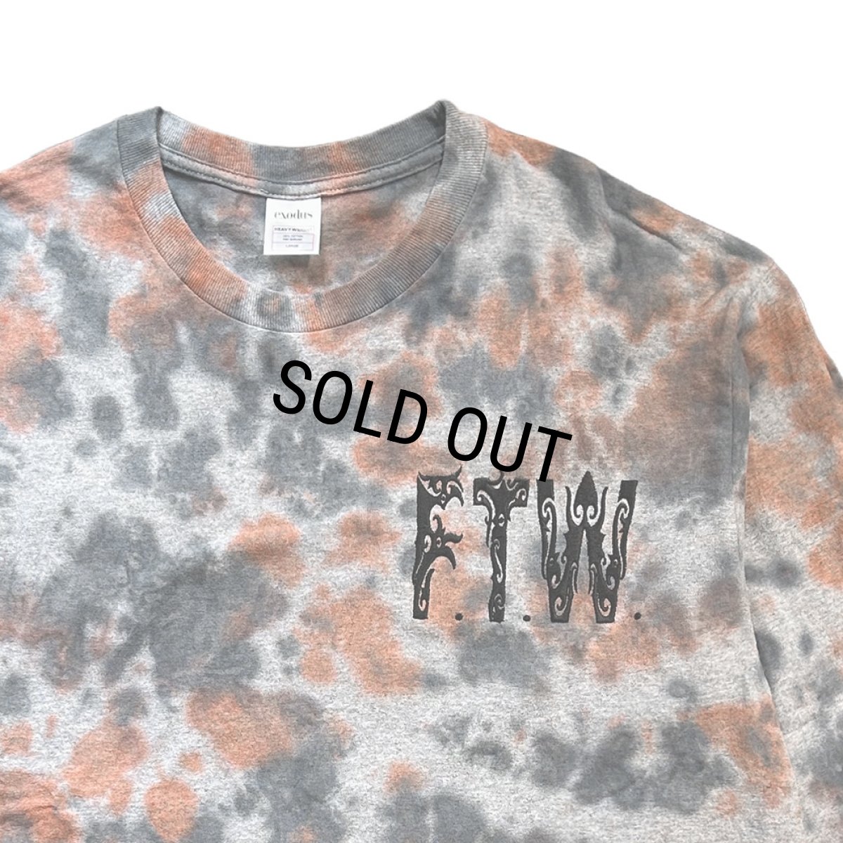 画像2: exodus brand/BORNEO F.T.W. TIE DYE L/S T SHIRT（GREY）［タイダイ長袖T-26春夏］ (2)