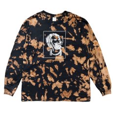 画像1: exodus brand/STONED ZIG-ZAG TIE DYE L/S T SHIRT（BLACK）［タイダイ長袖T-26春夏］ (1)