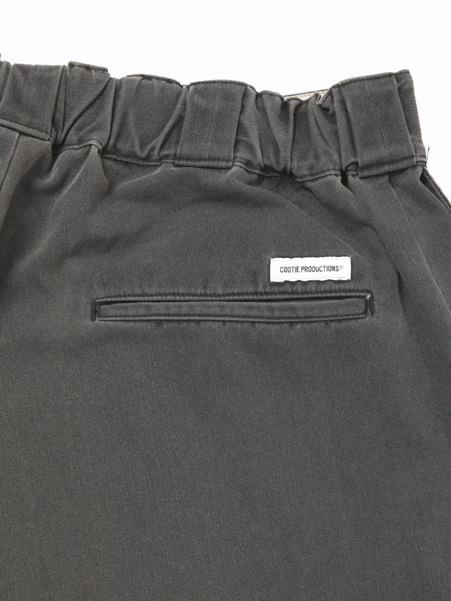 画像5: COOTIE PRODUCTIONS/Pigment Coating T/R Twill Double Knee Work Trousers（Dusty Black）［ピグメントダブルニーワークトラウザース-26春夏］ (5)