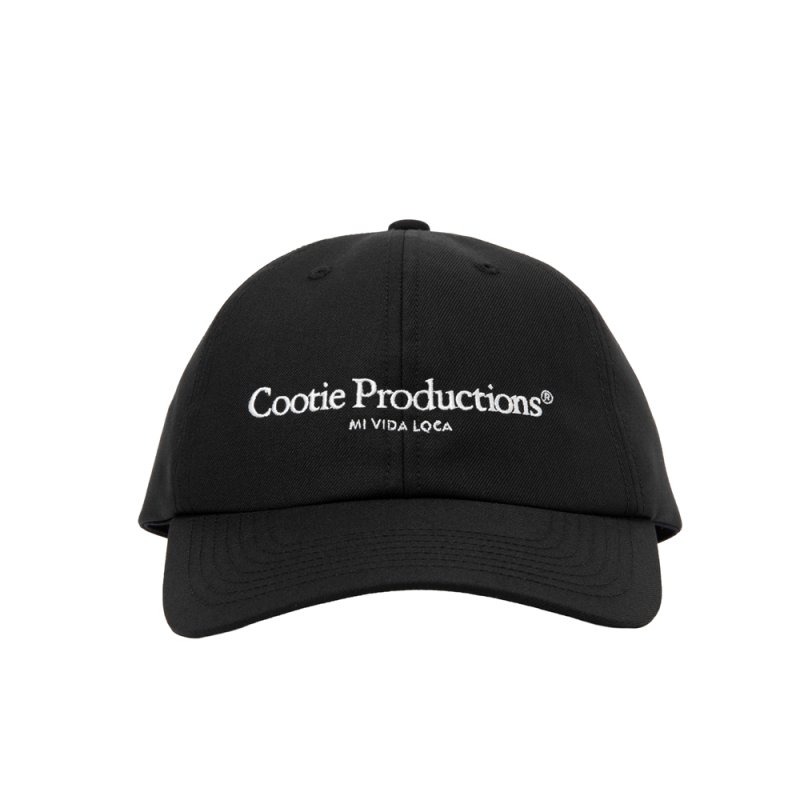画像1: COOTIE PRODUCTIONS/T/W Twill 6 Panel Cap（Black）［T/Wツイル6パネルキャップ-26春夏］