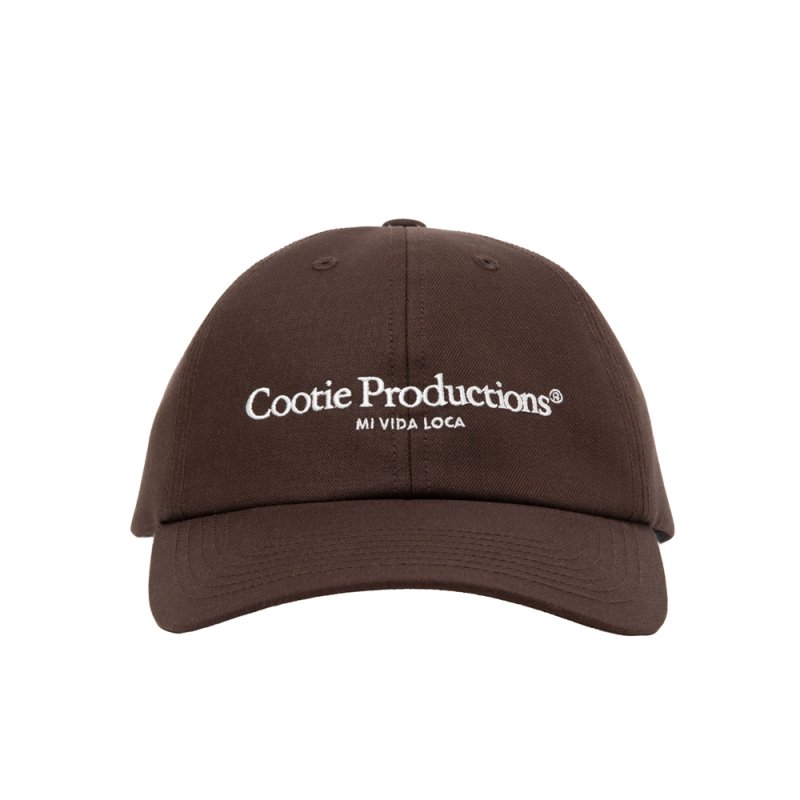 画像1: COOTIE PRODUCTIONS/T/W Twill 6 Panel Cap（Brown）［T/Wツイル6パネルキャップ-26春夏］